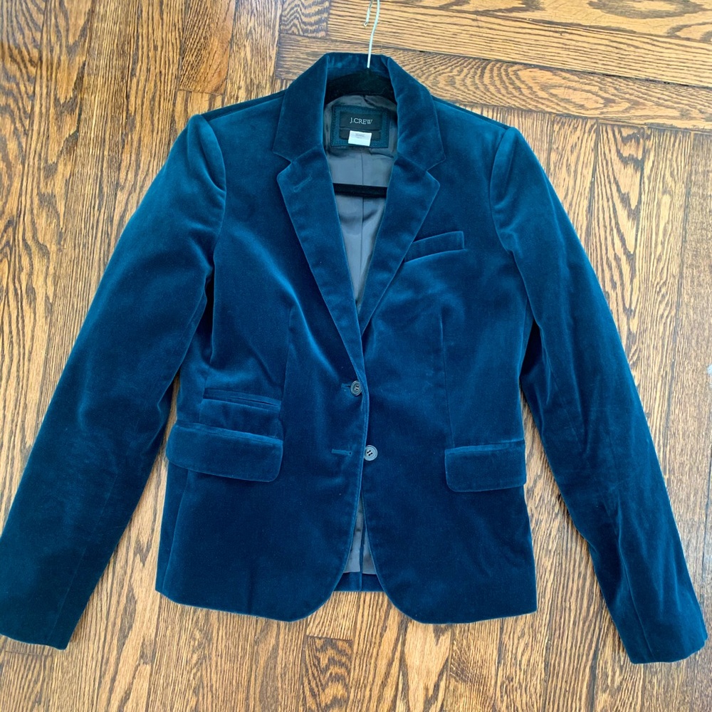 J. Crew Schoolboy Velvet Jacket